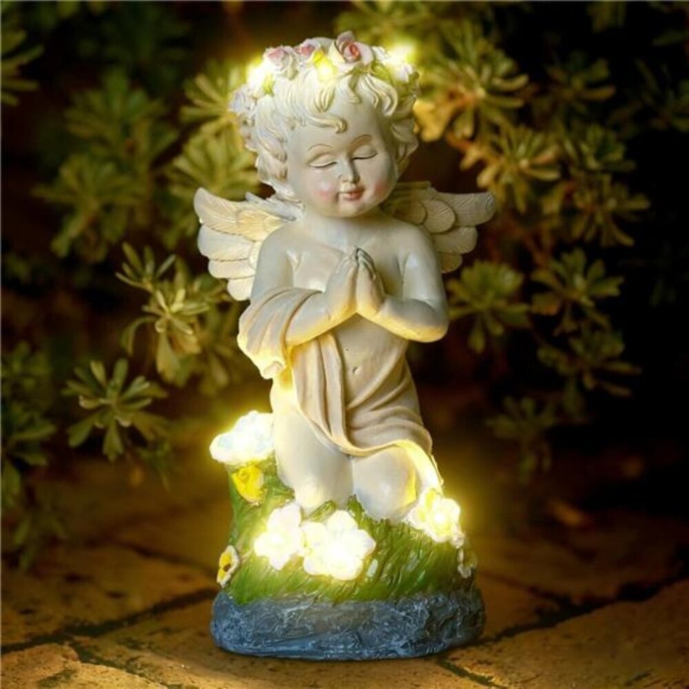 Solar Angel Statue for Garden Outdoor Decor